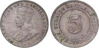 Malaysia-Straits Settlements 5 Cents Georg V. 1910-1936. -