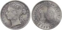 Malaysia-Straits Settlements 10 Cents Victoria 1837-1901. -