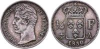 Frankreich 1/4 Franc Charles X. 1824-1830.