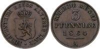 Reuss, ältere Linie zu Obergreiz 3 Pfennig Heinrich XXII. 1859-1902.