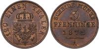 Brandenburg-Preußen 3 Pfennig Wilhelm I. 1861-1888.