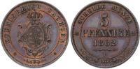 Sachsen-Albertinische Linie 5 Pfennig Johann 1854-1873.