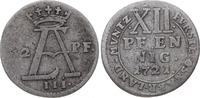 Osnabrück, Bistum 12 Pfennig Ernst August II. von York 1716-1728.