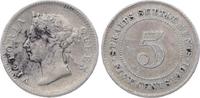 Malaysia-Straits Settlements 5 Cents Victoria 1837-1901. -