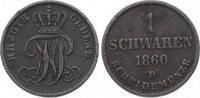 Oldenburg Schwaren 1860 B Nicolaus Friedrich Peter 1853-1900. Sehr schön
