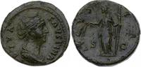 Kaiserzeit Dupondius Antoninus Pius für Faustina maior gestorben 141. -