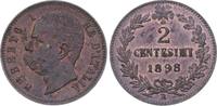 Italien-Königreich 2 Centesimi Umberto I. 1878-1900. -