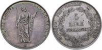 Italien-Lombardei 5 Lire 1848 M Hübsche Patina. Leicht berieben, vorzüglich
