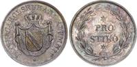 Baden-Durlach Silbermedaille o. J. 1827 Ludwig 1818-1830. Feine Patina. Fast Stempelglanz