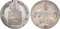 Braunschweig-Calenberg-Hannover 4 Pfennig 1835 B Wilhelm IV. 1830-1837. Winz. Schrötlingsfehler, sehr schön-vorzüglich