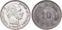 10 Öre 1 1888  CS Dänemark Christian IX. 1863-1906. Hübsche Patina. Vorzüglich