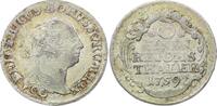 Brandenburg-Preußen 1/3 Taler 1759 Friedrich II. 1740-1786. Hübsche Patina. Fast vorzüglich