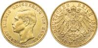 Hessen 10 Mark 1896 A Ernst Ludwig 1892-1918. Vorzüglich / Vorzüglich-Stempelglanz