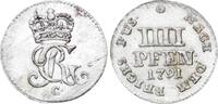 Braunschweig-Calenberg-Hannover 4 Pfennig 1791 C Georg III. 1760-1820. Fast Stempelglanz