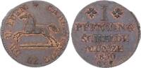 Braunschweig-Wolfenbüttel Pfennig 1830 Karl 1815-1830. Fast Stempelglanz