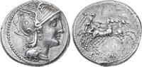 Republik AR-Denar 110/ C. Claudius Pulcher 110-109 v. Chr.. Kl. Randfehler, sehr schön-vorzüglich