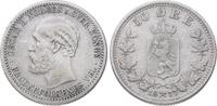 50 Öre 1 1877 Norwegen Oscar II. 1872-1905. Sehr schön