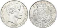 Norwegen Krone 1908 Haakon VII. 1905-1957. Winz. Kratzer, etwas angelaufen, fast vorzüglich