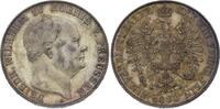 Brandenburg-Preußen Taler 1860 A Friedrich Wilhelm IV. 1840-1861. Hübsche Patina. Vorzüglich+ / Fast Stempelglanz