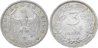 Weimarer Republik 3 Mark 1931 A Vorzüglich