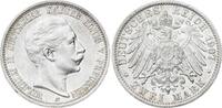 Preußen 2 Mark 1907 A Wilhelm II. 1888-1918. Winz. Randfehler, fast Stempelglanz