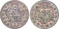 Geistlichkeit-Salzburg, Erzbistum Kreuzer 1756 Sigismund von Schrattenbach 1753-1771. Hübsche Patina. Min. Prägeschwäche, vorzüglich