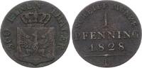 Brandenburg-Preußen Pfennig 1828 D Friedrich Wilhelm III. 1797-1840. Sehr schön