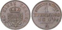 Brandenburg-Preußen Pfennig 1849 A Friedrich Wilhelm IV. 1840-1861. Winz. Randfehler, vorzüglich