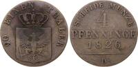 Brandenburg-Preußen 4 Pfennig Friedrich Wilhelm III. 1797-1840. -