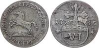 Braunschweig-Wolfenbüttel 6 Pfennig Ludwig Rudolph 1731-1735. -