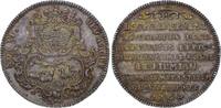 Passau, Bistum Silberner Jeton zu einem 1/4 Taler 1764 Leopold Ernst Joseph Graf von Firmian 1763-1783. Prächtige Patina. Vorzüglich-Stempelglanz