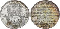 Passau, Bistum Silberner Jeton zu einem 1/8 Taler 1764 Leopold Ernst Joseph Graf von Firmian 1763-1783. Fast Stempelglanz