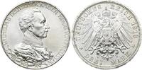 Preußen 3 Mark 1913 A Wilhelm II. 1888-1918. Winz. Kratzer, fast Stempelglanz