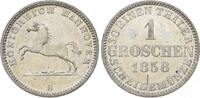 Braunschweig-Calenberg-Hannover Groschen 1858 B Georg V. 1851-1866. Kratzer, vorzüglich-Stempelglanz