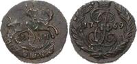 Russland Cu 1/4 Kopeke (Polushka) Katharina II. 1762-1796. -