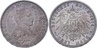 Preußen 3 Mark 1914 A Wilhelm II. 1888-1918. Etwas fleckige Patina. Vorzüglich +