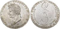 2/3 Taler 1822  C Braunschweig-Calenberg-Hannover Georg IV. 1820-1830. Vorzüglich +