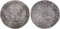 1/2 Taler 1579 Sachsen-Alt-Gotha (Coburg-Eisenach) Johann Casimir und Johann Ernst 1572-1633. Hübsche Patina. Leichte Prägeschwäche, sehr schön