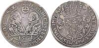 1/2 Taler 1581 Sachsen-Alt-Gotha (Coburg-Eisenach) Johann Casimir und Johann Ernst 1572-1633. Hübsche Patina. Rv. Winziger Einhieb, kl. Schrötlin...