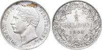1/2 Gulden 1840 Württemberg Wilhelm I. 1816-1864. Zaponlackreste, sehr schön-vorzüglich