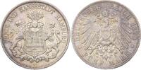 Hamburg 5 Mark 1898 J Hübsche Patina. Kl. Randfehler, sehr schön