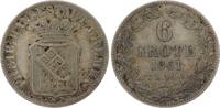 Bremen, Stadt 6 Grote 1861 Hübsche Patina. Sehr schön +