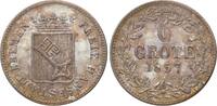 Bremen, Stadt 6 Grote 1857 Hübsche Patina. Sehr schön +