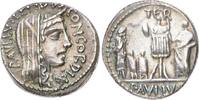 Republik Denar L. Aemilius Lepidus Paullus 62 v. Chr.. -
