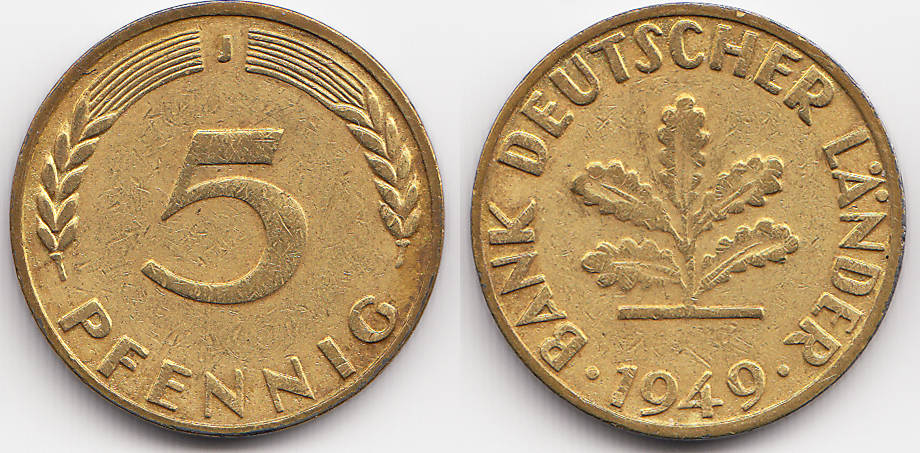 Monnaie République démocratique allemande 5 Pfennig 1980 Berlin TTB