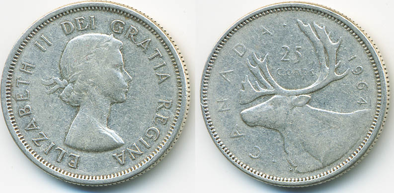 Kanada Canada 25 Cents 1964 Elisabeth II Ab 1952 Sehr Sch n MA Shops kanada-canada-25-cents-1964-elisabeth-ii-ab-1952-sehr-sch-n-ma-shops