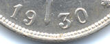 Belgien - Belgium 2 Francs - Belgie 1930 (20) Albert I. 1909-1934 - <i>1920 in 1930 umgeschnitten<i> sehr schön+