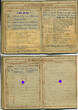 Drittes Reich 1942/45 Wehrpass 2./Inf.Ers.Btl. 41 stärker gebraucht