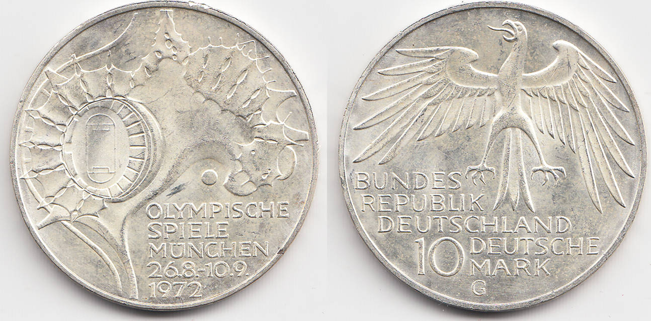 10 Dm Münze Olympiade 1972 Fehlprägung Wert www.ma-shops.de
