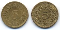 Schweiz - Switzerland 5 Rappen Basel, Allg. Consumverein - (Menzel 1496.5) -